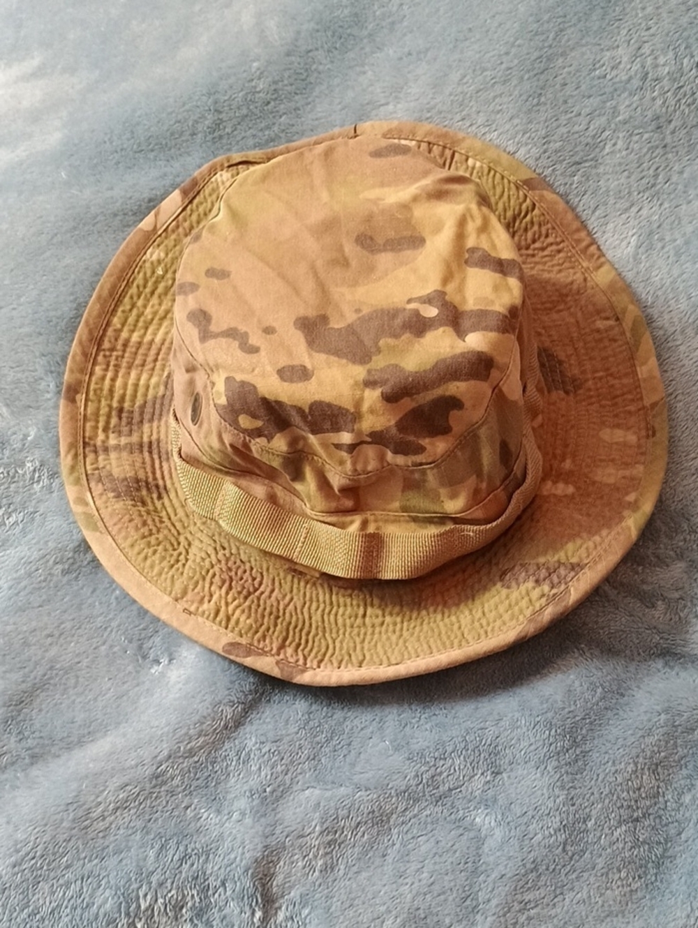 Multicam Camo Boonie Hat - Tan/Brown/Green Size 7 1/2